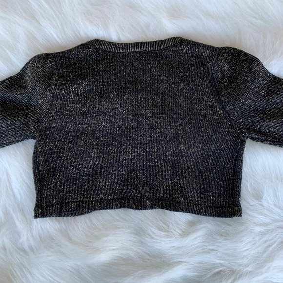 2 Gymboree black dresses. 1 black shine cardigan - Picture 4 of 10